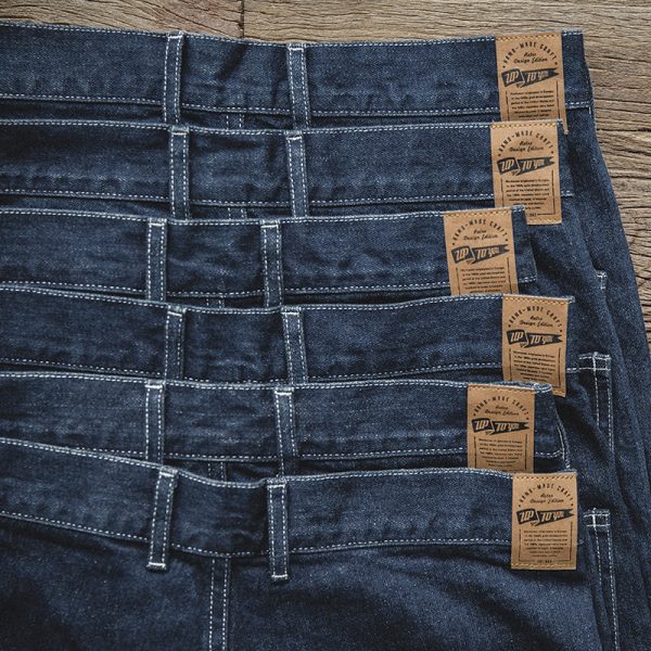 Men's Retro Dark Blue Loose Straight-leg Denim Trousers - Image 2