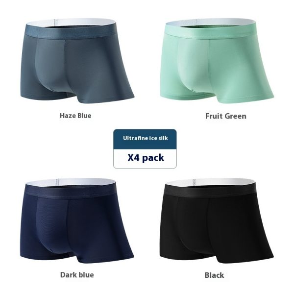Men's Ice Silk Underwear Summer Plus Size Traceless Ventilation - Image 9