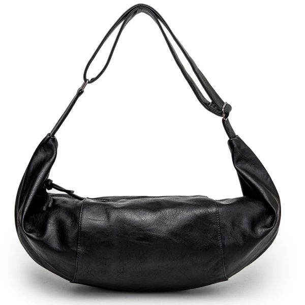Large New Men's Soft Leather Crossbody Casual Travel Bag - Image 6