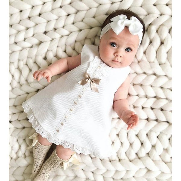 Girls baby sleeveless bow skirt - Image 2
