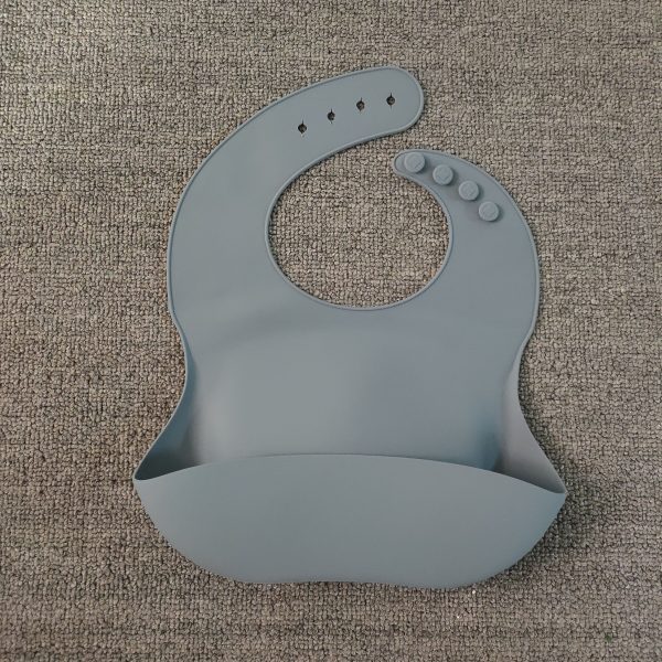 Soft Waterproof Silicone Baby Bib with Food Catcher, Baby Silicone Bib - Image 8