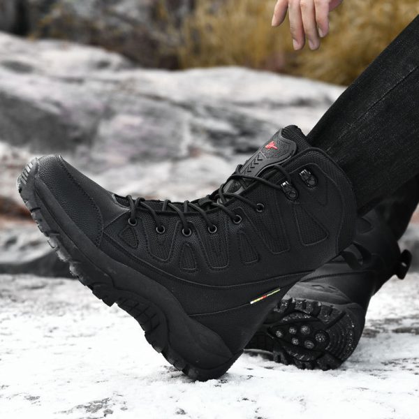 Hi-top Hiking Shoes Men's Breathable Sneaker Platform - Image 5