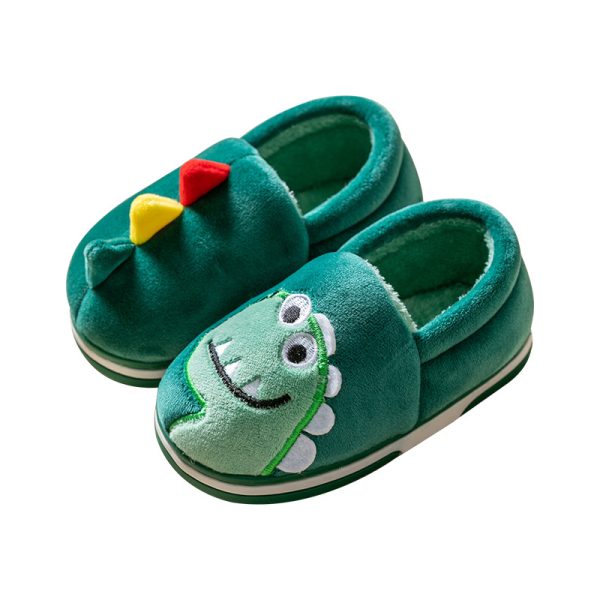 Children's Bags Heel Cartoon Dinosaur Plush Cotton Shoes - Image 5