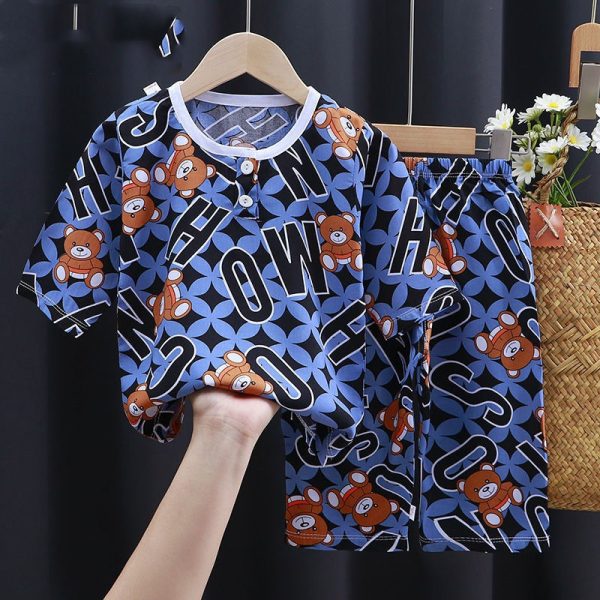 Summer Clothes Cotton Silk Air-conditioning Clothes Baby Clothes - Image 6