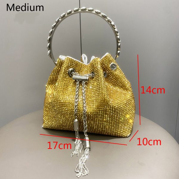European And American Shiny Diamond Handbag For Women - Image 4