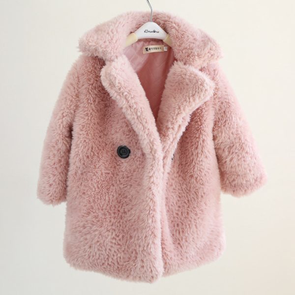 Big Kids Fur Coat In Autumn And Winter Coat - Image 9