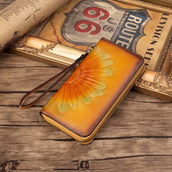 Fashion Personalized Women's First Layer Cowhide Wallet - Image 2