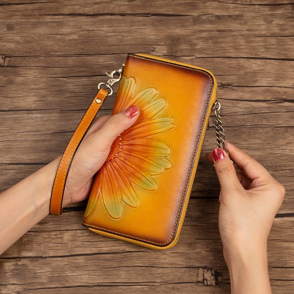 Fashion Personalized Women's First Layer Cowhide Wallet - Image 3