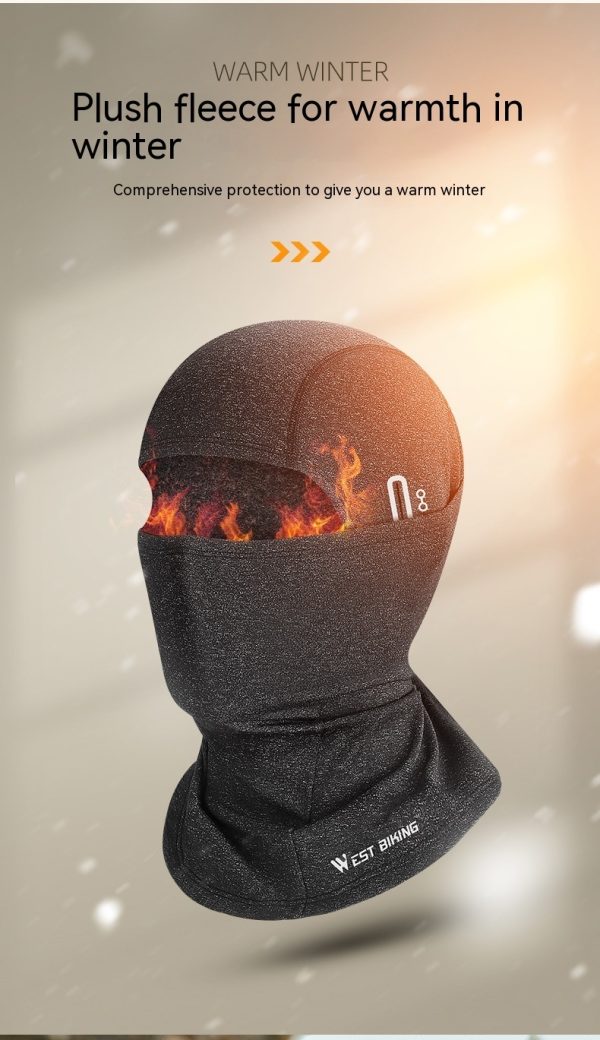 Thermal Headgear Fleece Cycling Mask With Eyehole - Image 8