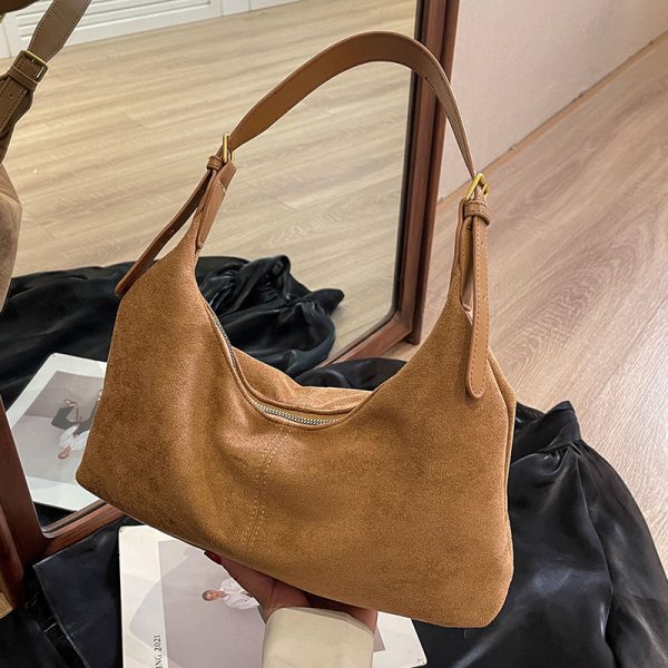 Frosted Vintage Female Large-capacity Crossbody Bag - Image 8