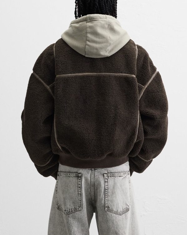 Men's Simple Lapel Fleece Jacket - Image 7