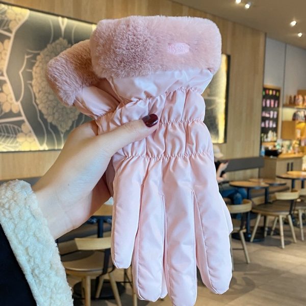 Winter Women's Warm Korean-style Touch Screen Riding Gloves - Image 7