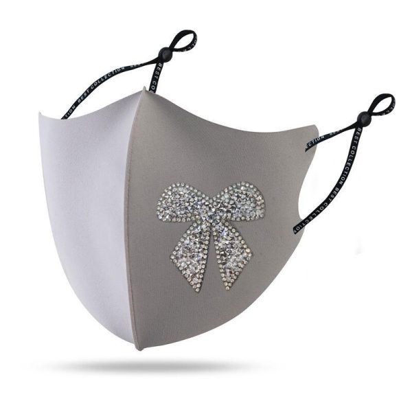 Diamond Mask Shiny Diamond Bow Creative Cloth Mask - Image 9