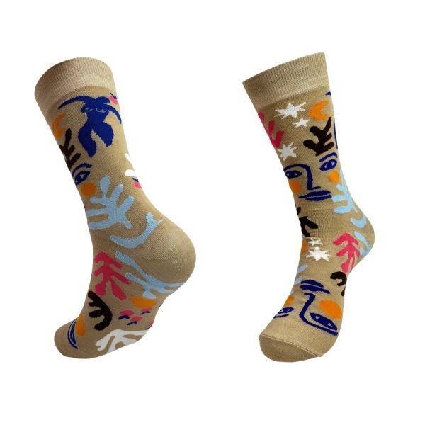 6 Pairs Of Comfortable Men's And Women's Socks - Stylish Design - Image 4