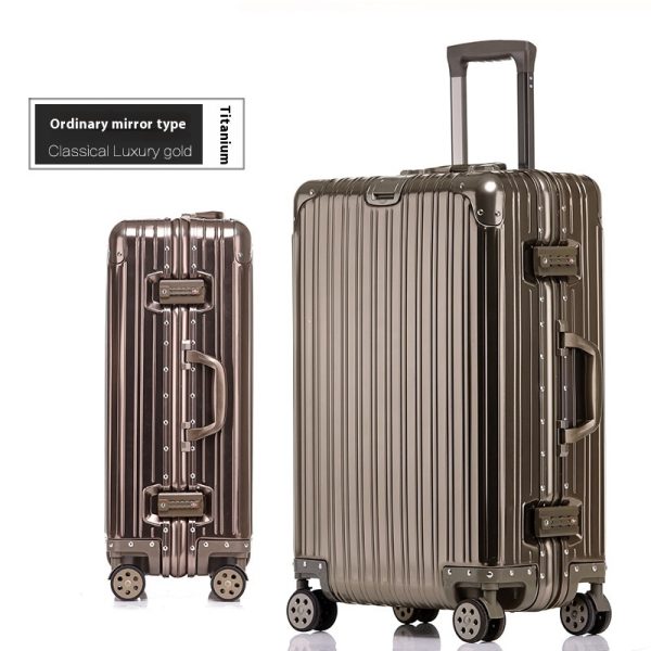 Aluminum Magnesium Luggage Password Trolley Case - Image 7