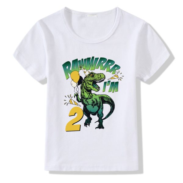 Children's T-shirt Numbers 1-9 Birthday T-shirt - Image 2