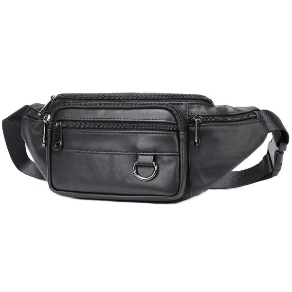 Men's Sheepskin Mobile Phone Waist Bag Sports Leisure - Image 5