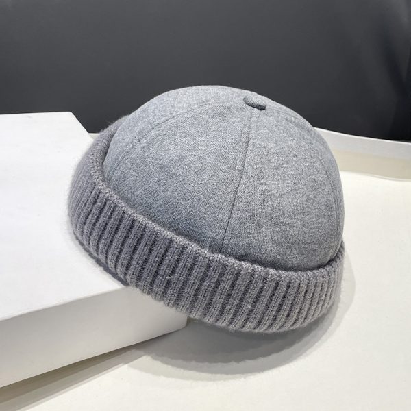 Autumn And Winter Deerskin Velvet Beret Melon Skin Hat - Image 9