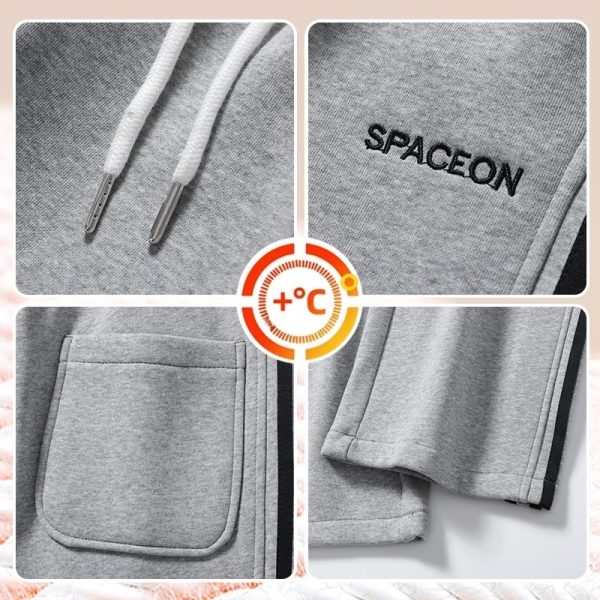 Sports Straight Fleece Padded Pants Men's Winter - Image 2