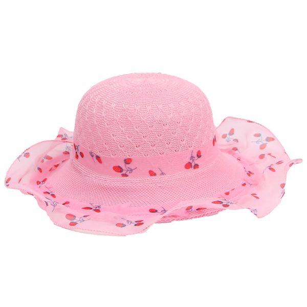 Princess straw hat kids sun hat - Image 4