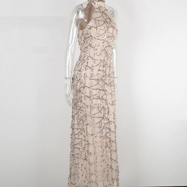 Long fringed sequin dress - Image 3