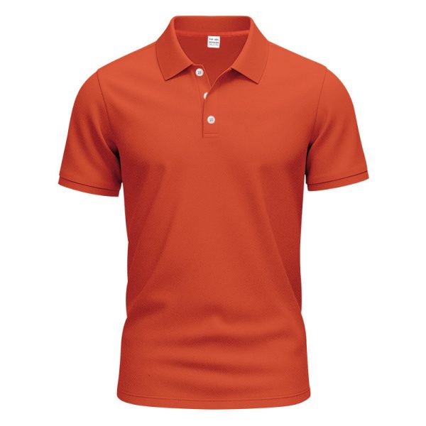 Men's Gentleman Loose Breathable Lapels Short Sleeve - Image 9