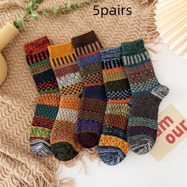 Autumn And Winter Thickening Wool Socks Men And Women - Image 6