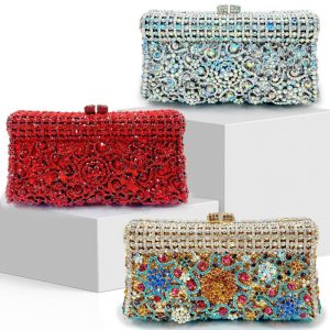 Handmade Spot Drill Dinner Bag Fashion Lady