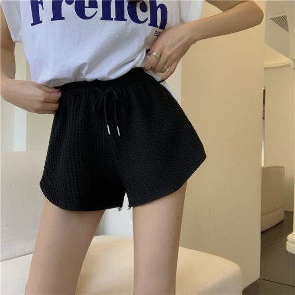 Waffle Casual All-Match Sports Shorts For Women - Image 2