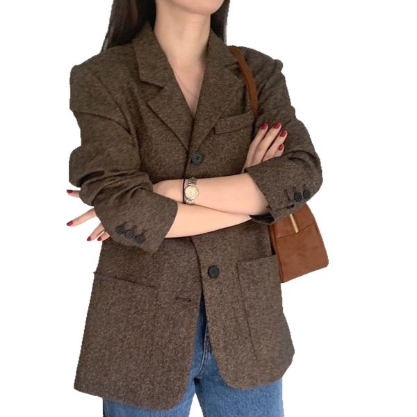 French Retro Classic Suit Jacket - Image 5