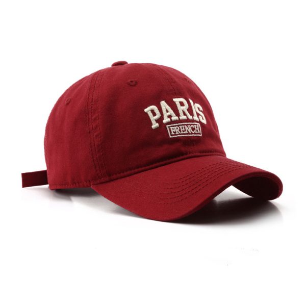 Personalized Washed Letters Embroidered Peaked Cap Outdoor Travel - Image 3