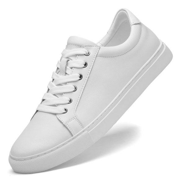 Punching Hollowed Leisure Cowhide Board Shoes - Image 3