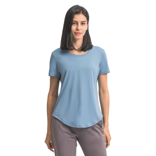 Summer Thin Loose Yoga Short Sleeve Women's Brushed Breathable - Image 4