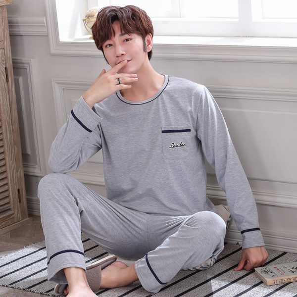 Men's Springsummer Thin Casual Pure Plus Size Middle Aged Homewear - Image 4