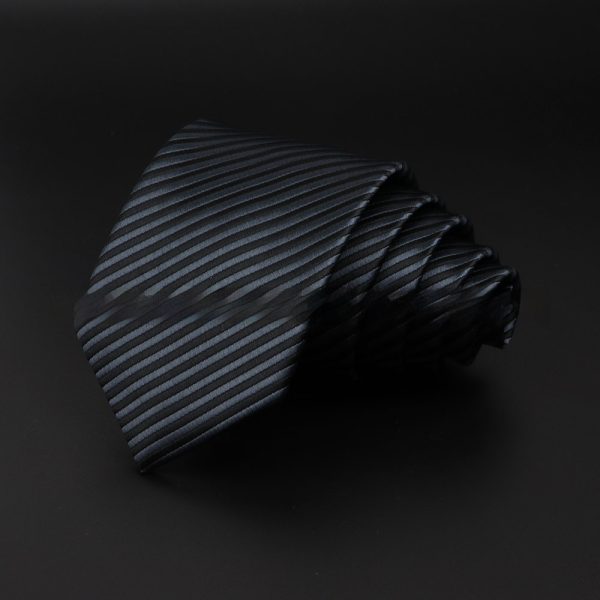 Men's Striped British Gentleman Polyester Fiber Tie - Image 9