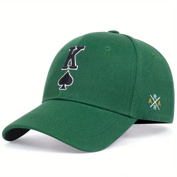 Embroidered Spade K Sun Hat - Image 2