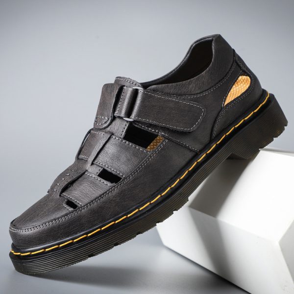 Leather Breathable Sandals Outdoor Leisure Mountaineering Shoes - Image 7