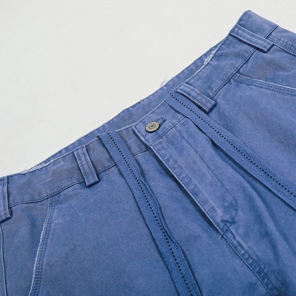 Loose Casual Solid Color Wide Leg Bootcut Pants - Image 3