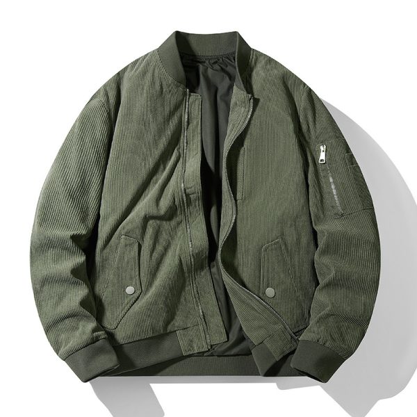 Men's Corduroy Loose Baseball Uniform - Image 7