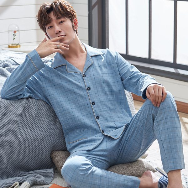 Long Sleeve Lapel Cardigan Trousers Casual Loose Home Wear - Image 10