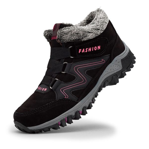 Men's And Women's Outdoor Cotton-padded Mid-top Sports Cotton Shoes - Image 3