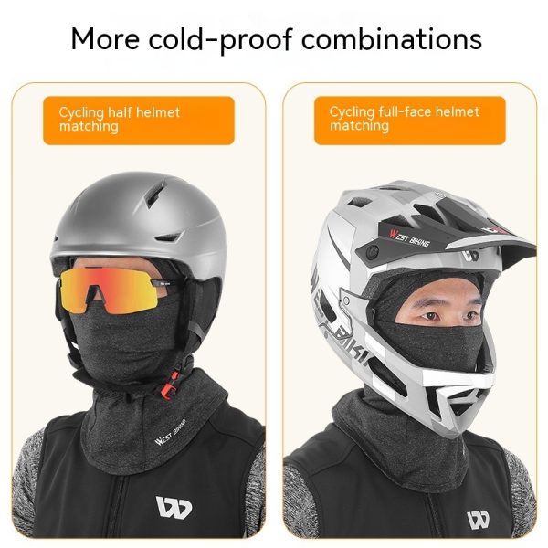 Thermal Headgear Fleece Cycling Mask With Eyehole - Image 4