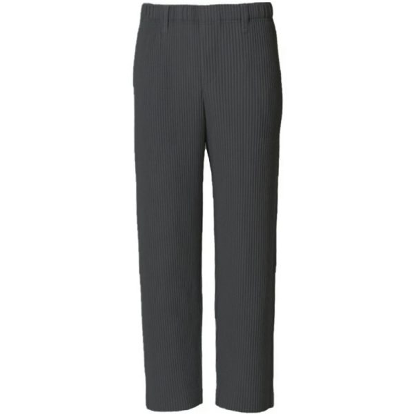 Draping Effect Straight Loose Wide Leg Casual Trousers - Image 10