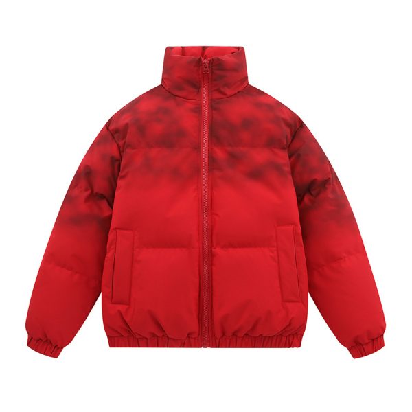 Casual Fashion Gradient Trendy Cotton Clothing Coat For Men - Image 2