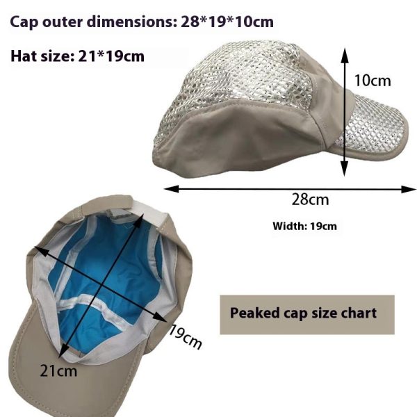 Ice-sensitive Sun Protection Cooling Cold Air Conditioning Cap - Image 2