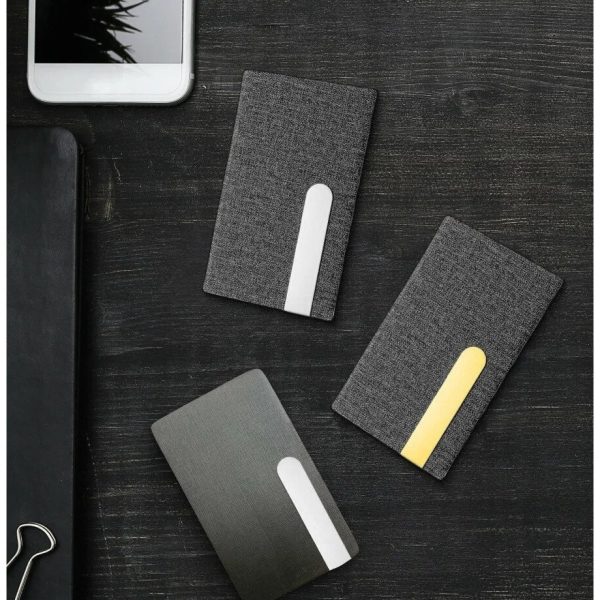 Portable Metal Storage Box Men's Simplicity Gold Business Card Holder - Image 4