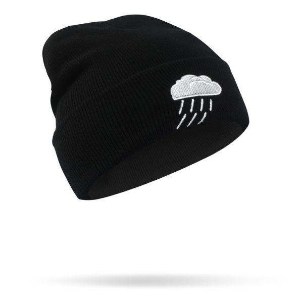 Fashion Fashionmonger Hip Hop Woolen Cap Creative Weather Embroidery Knitted Hat - Image 4