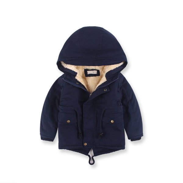 LM 6035 Europe And American Wind Boy's Coat And Cashmere Boy's Windcoat For Autumn And Winter Children's Clothes - Image 7