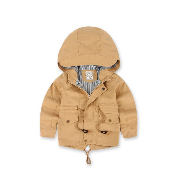 LM 6035 Europe And American Wind Boy's Coat And Cashmere Boy's Windcoat For Autumn And Winter Children's Clothes - Image 4