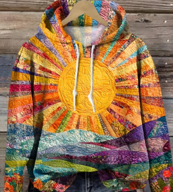 Women's Digital Printing Casual Loose Sweatshirt - Image 2
